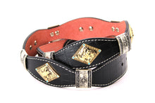 Load image into Gallery viewer, Concho Belt- #8002A-E Concho with Blue Stone