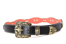 Load image into Gallery viewer, Concho Belt- #8002A-E Concho with Blue Stone