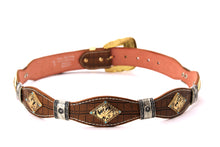Load image into Gallery viewer, Concho Belt- #8002A-E Concho with Blue Stone