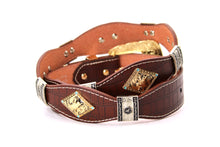 Load image into Gallery viewer, Concho Belt- #8002A-E Concho with Blue Stone