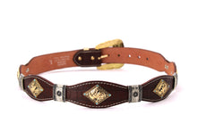 Load image into Gallery viewer, Concho Belt- #8002A-E Concho with Blue Stone