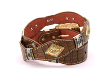Load image into Gallery viewer, Concho Belt- #8002A-E Concho with Blue Stone