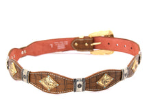 Load image into Gallery viewer, Concho Belt- #8002A-E Concho with Blue Stone