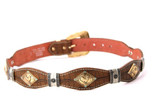 Load image into Gallery viewer, Concho Belt- #8002A-E Concho with Blue Stone