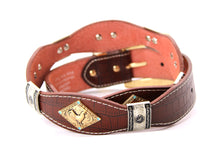 Load image into Gallery viewer, Concho Belt- #8002A-E Concho with Blue Stone