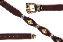 Load image into Gallery viewer, Concho Belt- #8002A-E Concho with Blue Stone
