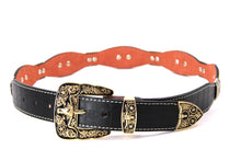 Load image into Gallery viewer, Concho Belt- #8002A-E Concho with Blue Stone