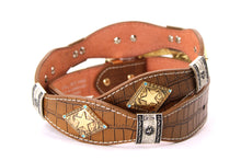Load image into Gallery viewer, Concho Belt- #8002A-E Concho with Blue Stone