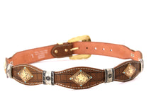 Load image into Gallery viewer, Concho Belt- #8002A-E Concho with Blue Stone