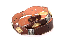 Load image into Gallery viewer, Concho Belt- #8002A-E Concho with Blue Stone