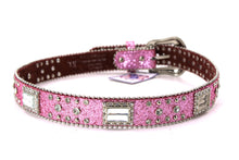 Load image into Gallery viewer, Kid Belt- #801&8012 Blue Pink Glisten Bling Flashy Rhombic Diamond