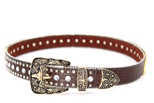 Load image into Gallery viewer, Rhinestone Belt - #802 Cross Black Rhinestone -1
