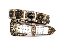 Load image into Gallery viewer, Rhinestone Belt - #802 Cross Black Rhinestone -1