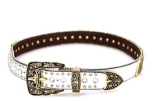 Load image into Gallery viewer, Rhinestone Belt - #802 Cross Black Rhinestone -1