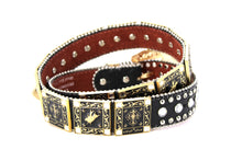 Load image into Gallery viewer, Rhinestone Belt - #802 Cross Black Rhinestone -1