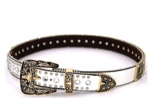 Load image into Gallery viewer, Rhinestone Belt - #802 Cross Black Rhinestone -1