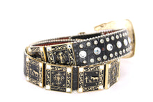 Load image into Gallery viewer, Rhinestone Belt - #802 Cross Black Rhinestone -1