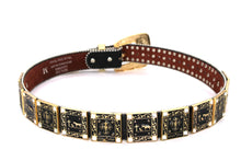Load image into Gallery viewer, Rhinestone Belt - #802 Cross Black Rhinestone -1