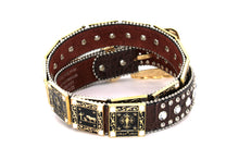Load image into Gallery viewer, Rhinestone Belt - #802 Cross Black Rhinestone -1
