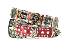 Load image into Gallery viewer, Rhinestone Belt - #802 Cross Black Rhinestone -1