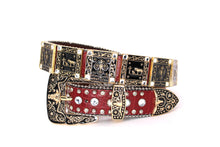 Load image into Gallery viewer, Rhinestone Belt - #802 Cross Black Rhinestone -1