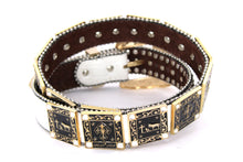 Load image into Gallery viewer, Rhinestone Belt - #802 Cross Black Rhinestone -1