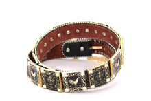 Load image into Gallery viewer, Rhinestone Belt - #802 Cross Black Rhinestone -1
