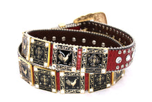 Load image into Gallery viewer, Rhinestone Belt - #802 Cross Black Rhinestone -1