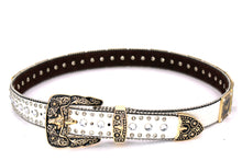 Load image into Gallery viewer, Rhinestone Belt - #802 Cross Black Rhinestone -1