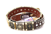 Cargar imagen en el visor de la galería, Rhinestone Belt - #802 Cross Black Rhinestone -2