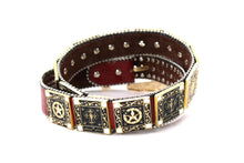 Cargar imagen en el visor de la galería, Rhinestone Belt - #802 Cross Black Rhinestone -2