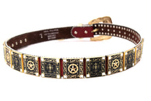 Cargar imagen en el visor de la galería, Rhinestone Belt - #802 Cross Black Rhinestone -2