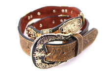 Load image into Gallery viewer, Concho Belt- #803 (Gold) Western Concho Decoration Belt
