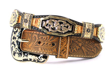 Load image into Gallery viewer, Concho Belt- #803 (Gold) Western Concho Decoration Belt