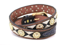 Load image into Gallery viewer, Concho Belt- #813A Gold Buckle Gold Berry