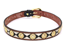 Load image into Gallery viewer, Concho Belt- #813A Gold Buckle Gold Berry