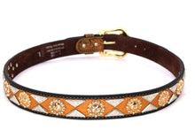 Load image into Gallery viewer, Concho Belt- #813A Gold Buckle Gold Berry