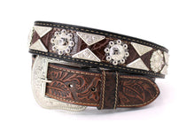 Cargar imagen en el visor de la galería, Concho Belt- #815A Silver Buckle Silver Berry