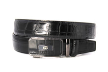 Cargar imagen en el visor de la galería, Plain Belt-  Genuine Cow Leather Belt Crocodile Pattern CG Cougar Alligator H Line Z #1