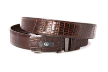 Cargar imagen en el visor de la galería, Plain Belt-  Genuine Cow Leather Belt Crocodile Pattern CG Cougar Alligator H Line Z #1