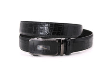 Cargar imagen en el visor de la galería, Plain Belt-  Genuine Cow Leather Belt Crocodile Pattern CG Cougar Alligator H Line Z #1