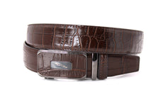 Cargar imagen en el visor de la galería, Plain Belt-  Genuine Cow Leather Belt Crocodile Pattern CG Cougar Alligator H Line Z #1