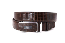 Cargar imagen en el visor de la galería, Plain Belt-  Genuine Cow Leather Belt Crocodile Pattern CG Cougar Alligator H Line Z #1