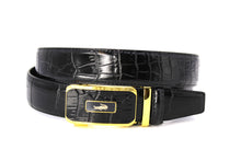 Cargar imagen en el visor de la galería, Plain Belt-  Genuine Cow Leather Belt Crocodile Pattern CG Cougar Alligator H Line Z #1