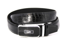 Cargar imagen en el visor de la galería, Plain Belt-  Genuine Cow Leather Belt Crocodile Pattern CG Cougar Alligator H Line Z #1