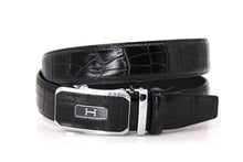Cargar imagen en el visor de la galería, Plain Belt-  Genuine Cow Leather Belt Crocodile Pattern CG Cougar Alligator H Line Z #2