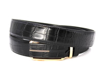Cargar imagen en el visor de la galería, Plain Belt-  Genuine Cow Leather Belt Crocodile Pattern CG Cougar Alligator H Line Z #2
