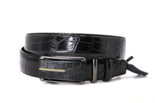 Cargar imagen en el visor de la galería, Plain Belt-  Genuine Cow Leather Belt Crocodile Pattern CG Cougar Alligator H Line Z #2