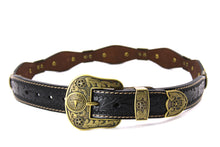 Load image into Gallery viewer, Concho Belt- #G608 Bronze Gold Western Concho Belt