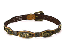 Load image into Gallery viewer, Concho Belt- #G608 Bronze Gold Western Concho Belt